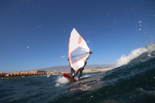 Bruch Boards Wave windsurfing at El Cabezo in El Medano Tenerife SurfMedano 08-12-2018