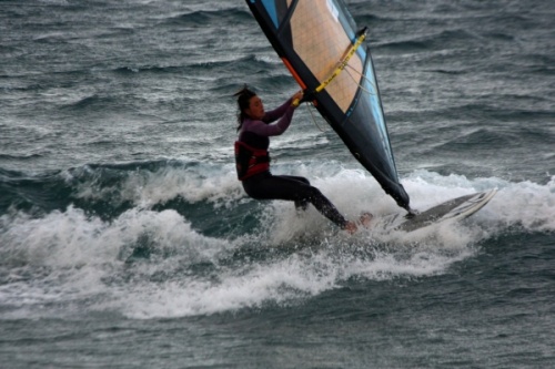 Evening windsurfing in El Medano 05-04-2013