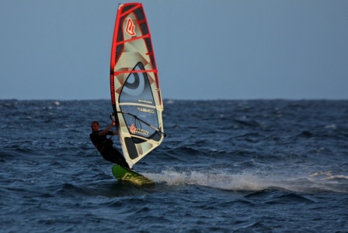 Evening windsurfing in El Medano 05-04-2013