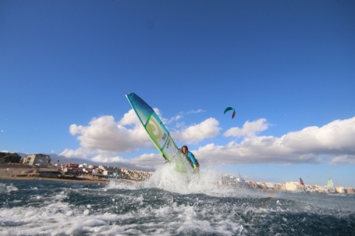 Freestyle 3style windsurfing in El Medano Tenerife SurfMedano 09-10-2018