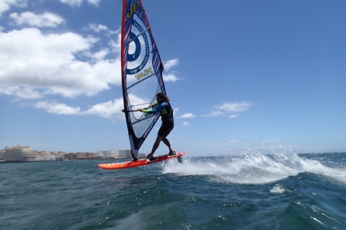 Fun freestyle 3style with south wind in El Medano 08-05-2016