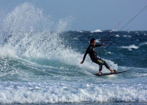 Kitesurfing - Harbour Wall 06-02-2012