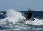 Kitesurfing El Medano Harbour Wall 22-01-2013