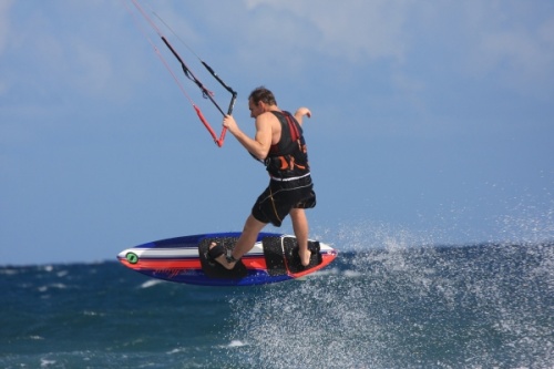 Kitesurfing in El Cabezo is great fun