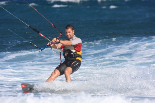 Kitesurfing in El Cabezo is great fun