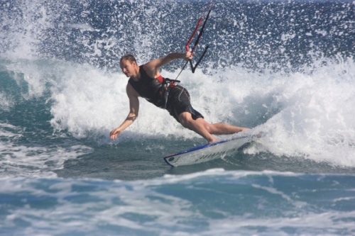 Kitesurfing in El Cabezo is great fun