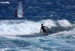 Kitesurfing in El Medano Harbour Wall Muelle 03-12-2012