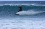 Kitesurfing South Bay with south wind and wave