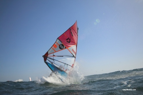 Light wind wave windsurfing at El Cabezo in El Medano Tenerife 13-03-2019