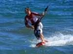 Mark Shinn kitesurfing on Cabezo 07-11-2012
