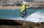 Mast high waves at Los Christianos with Alex Mussolini, Valter Scotto and others