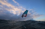 Sunrise wave windsurfing at El Cabezo in El Medano 26-01-2018