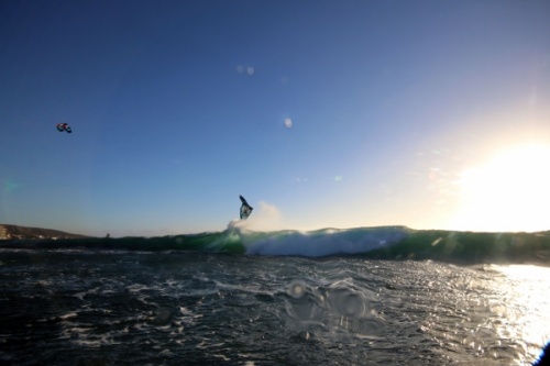 Sunrise Wave windsurfing at El Cabezo in El Medano 31-01-2016