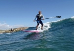 SUP and surfing at Playa Cabezo in El Medano Tenerife 17-02-2014