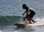 Surfing at El Medano South Bay