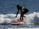 Surfing at El Medano South Bay