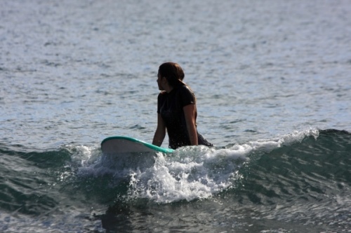 Surfing at El Medano South Bay