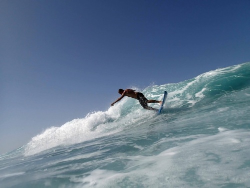 Surfing in Las Americas Derecha Izquierda El Conquistador Tenerife