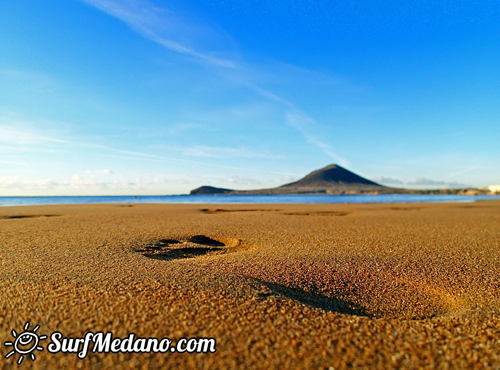 Sunrise at Playa Sur and Cabezo in El Medano Tenerife  Tenerife