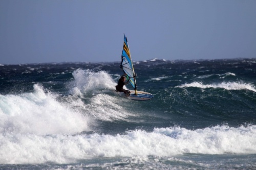Wave sailing at El Cabezo in El Medano 26-02-2015