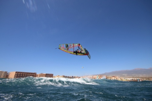 Wave windsurfing at El Cabezo in El Medano 12-03-2017