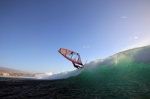 Wave windsurfing at El Cabezo in El Medano 16-02-2016