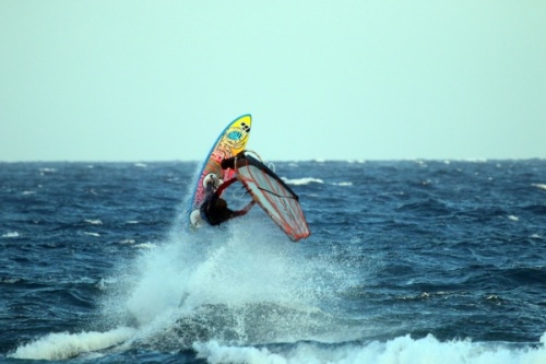 Wave windsurfing at El Cabezo in El Medano 19-11-2015