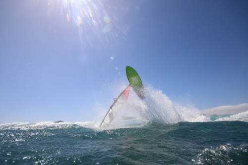 Wave windsurfing at El Cabezo in El Medano 21-03-2018