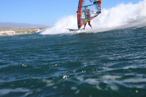 Wave windsurfing at El Cabezo in El Medano 23-11-2015