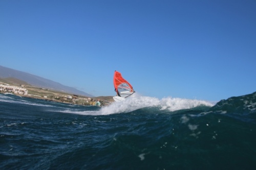 Wave windsurfing at El Cabezo in El Medano 23-11-2015