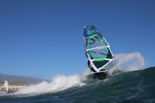 Wave windsurfing at El Cabezo in El Medano 23-11-2015