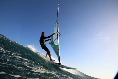 Wave windsurfing at El Cabezo in El Medano 30-01-2016