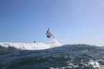 Wave windsurfing at El Cabezo in El Medano Tenerife 02-02-2019