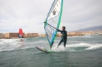 Wave windsurfing at El Cabezo in El Medano Tenerife 02-11-2020