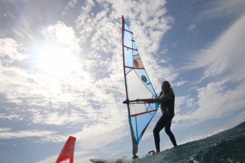 Wave windsurfing at El Cabezo in El Medano Tenerife 02-11-2020