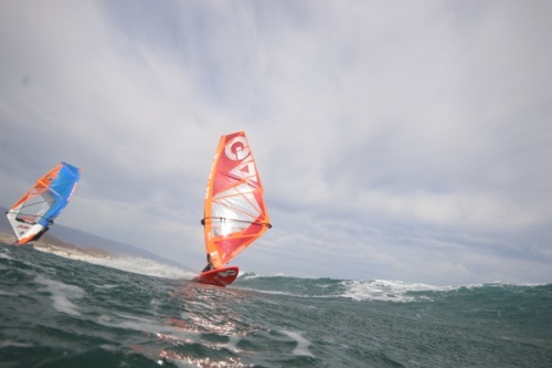 Wave windsurfing at El Cabezo in El Medano Tenerife 02-11-2020