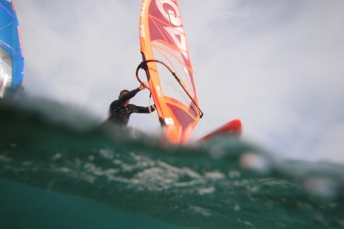 Wave windsurfing at El Cabezo in El Medano Tenerife 02-11-2020