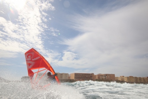 Wave windsurfing at El Cabezo in El Medano Tenerife 02-11-2020