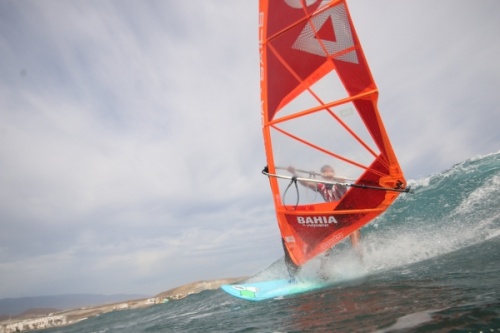 Wave windsurfing at El Cabezo in El Medano Tenerife 02-11-2020