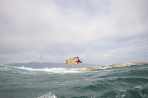 Wave windsurfing at El Cabezo in El Medano Tenerife 02-11-2020