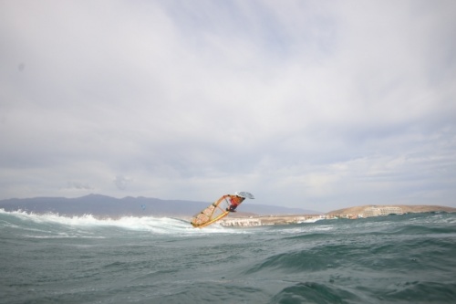 Wave windsurfing at El Cabezo in El Medano Tenerife 02-11-2020