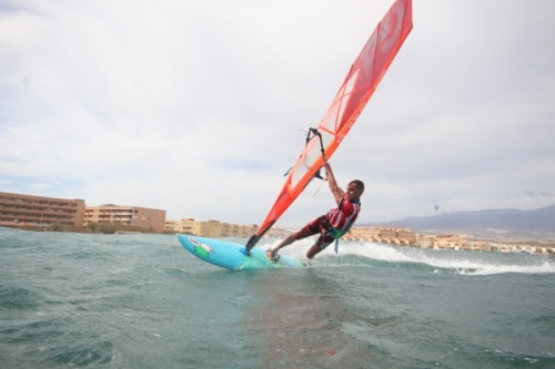 Wave windsurfing at El Cabezo in El Medano Tenerife 02-11-2020