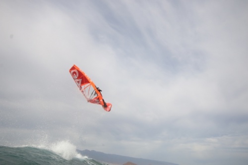 Wave windsurfing at El Cabezo in El Medano Tenerife 02-11-2020