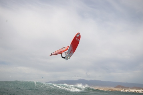 Wave windsurfing at El Cabezo in El Medano Tenerife 02-11-2020