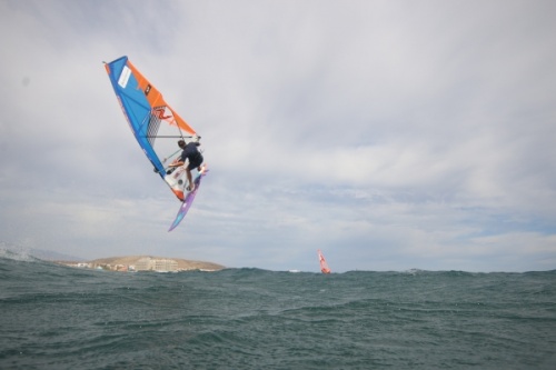 Wave windsurfing at El Cabezo in El Medano Tenerife 02-11-2020