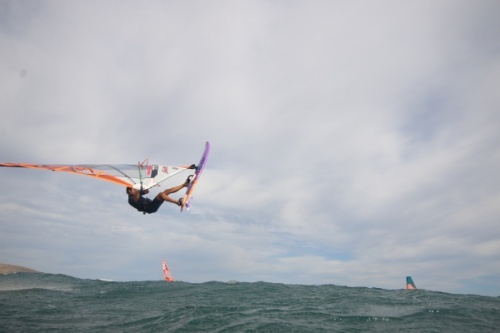 Wave windsurfing at El Cabezo in El Medano Tenerife 02-11-2020