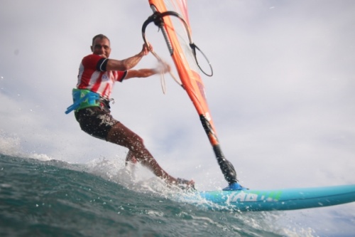 Wave windsurfing at El Cabezo in El Medano Tenerife 02-11-2020