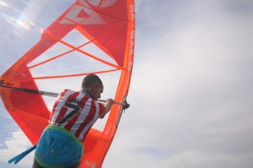 Wave windsurfing at El Cabezo in El Medano Tenerife 02-11-2020