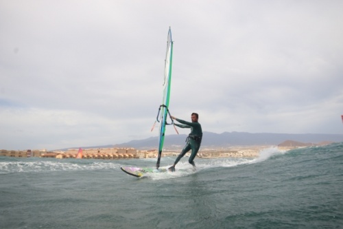 Wave windsurfing at El Cabezo in El Medano Tenerife 02-11-2020