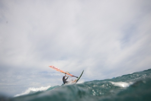 Wave windsurfing at El Cabezo in El Medano Tenerife 02-11-2020